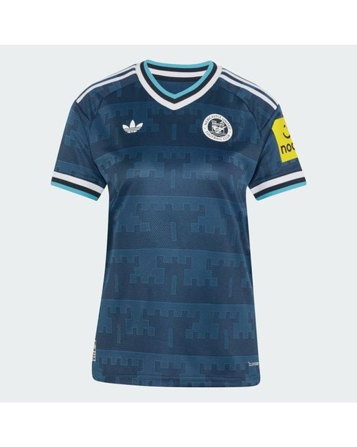 Adidas Blue Newcastle United Fc 26/27 Away Jersey Authentic