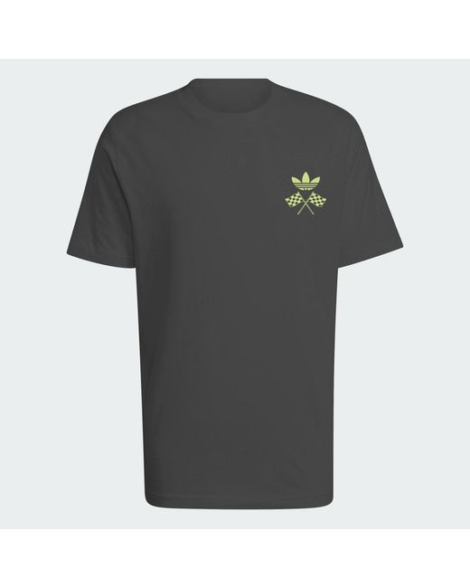 Adidas Black Adi Racing Car Graphic Tee for men