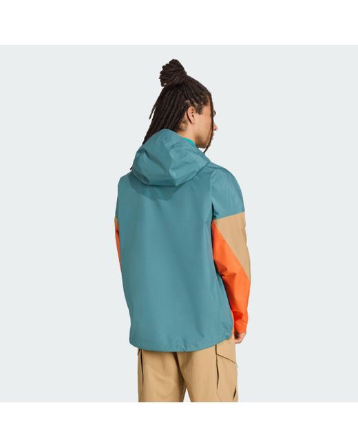 Anorak Terrex Xploric 2.5L Climaproof di Adidas in Blue da Uomo