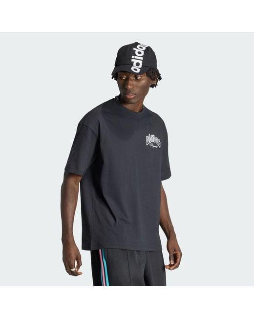 Adidas Blue Sst Arch T-Shirt for men