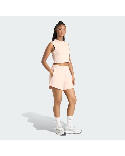 Adidas Pink All Szn Rib Tank Top
