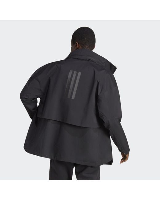 Adidas Black Myshelter Rain.rdy Jacket for men