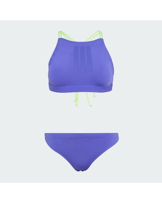 Adidas Blue Ripstream Adjustable X-Back Bikini Set