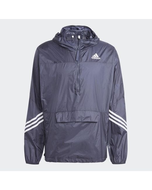 Adidas Blue Wind.Rdy Hooded Anorak for men