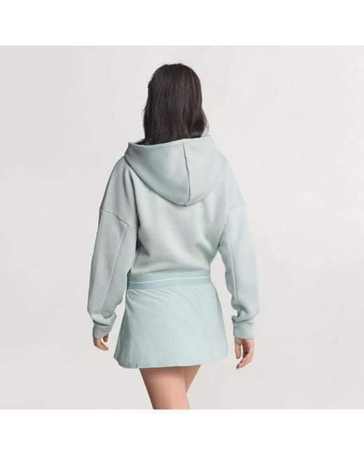 Adidas White Hyperglam Cropped Hoodie