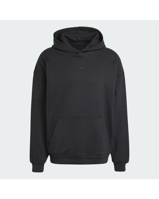 Adidas Black Premium Essentials Hoodie for men