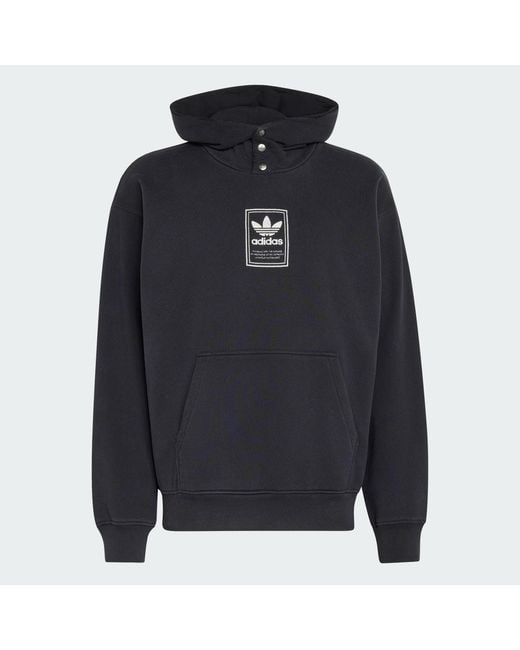 Adidas Blue Elevated Gfx Hoodie for men