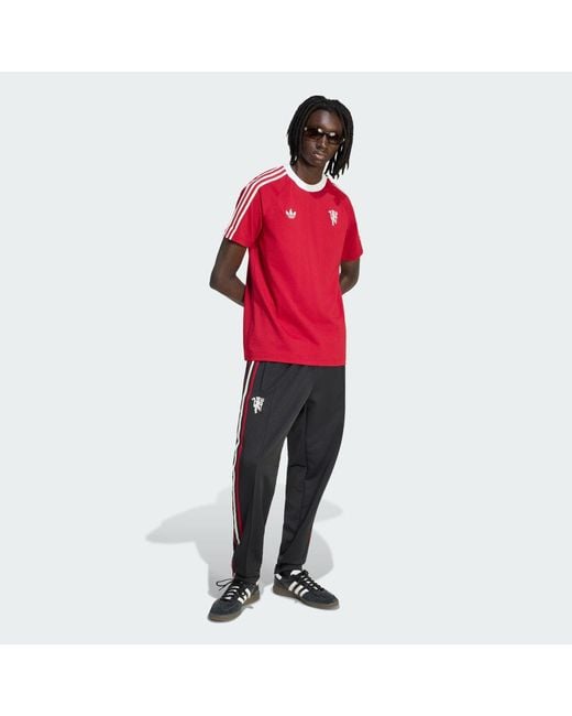 Adidas Black Manchester United Originals Track Pants for men