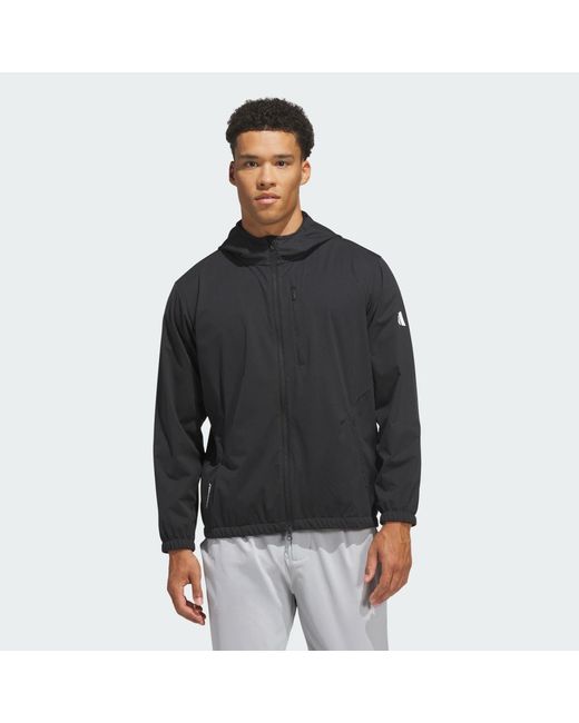 Adidas Black Woven Packable Jacket for men