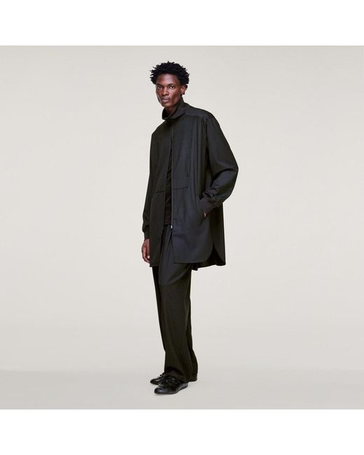 Adidas Black Y-3 Refined Wool Long Track Top for men