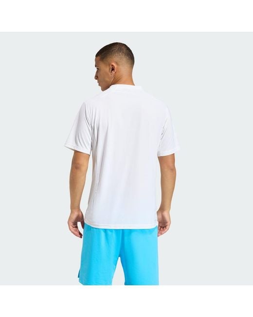 Adidas Blue Gym & Training Climacool 3D T-Shirt Kq7503 for men