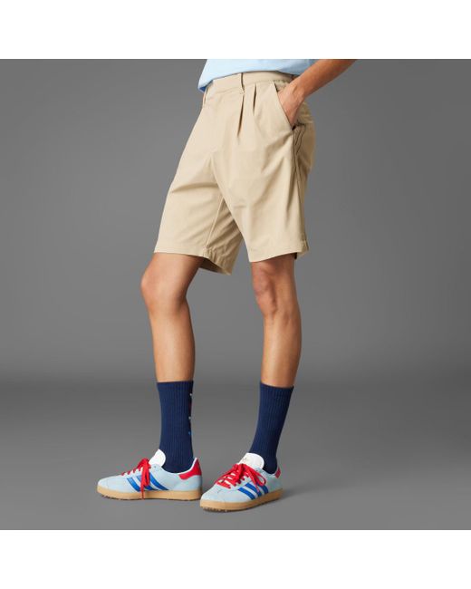 Adidas Natural Originals Twistknit Pleated Shorts for men