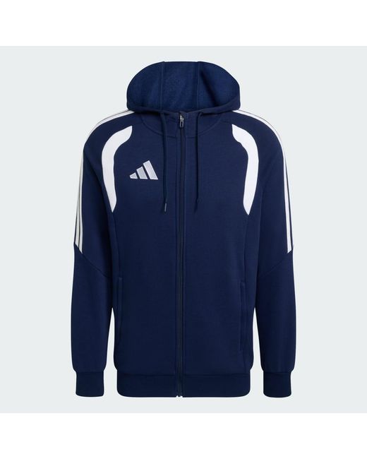 Adidas Blue Tiro26 League Sweat Full Zip Hoodie for men