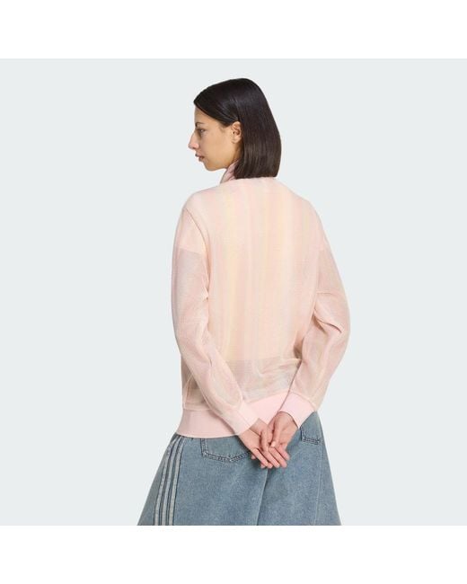 Adidas Blue Originals Summer Glow Knitted Firebird Track Top