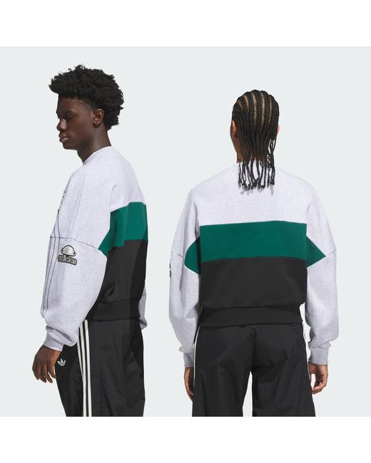 Adidas Green Originals Varsity Crewneck Sweatshirt