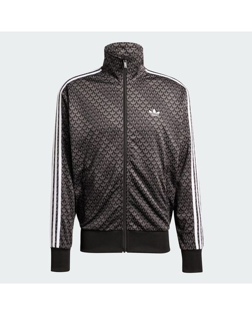 Adidas Gray Firebird Loose Monogram Track Top for men