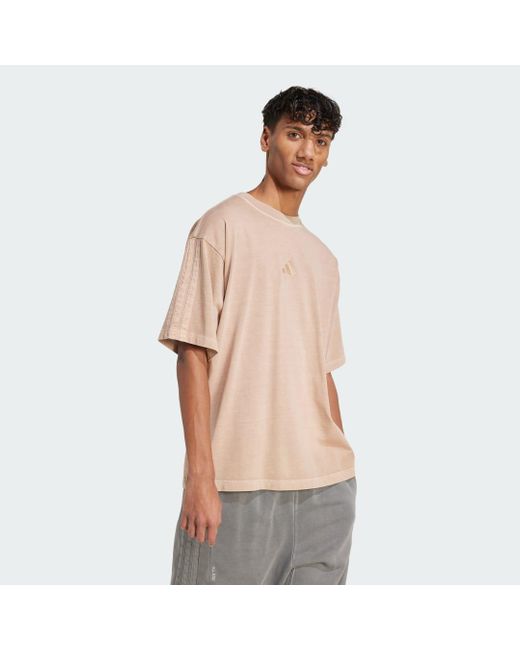 T-Shirt All Szn Washed di Adidas in Natural da Uomo