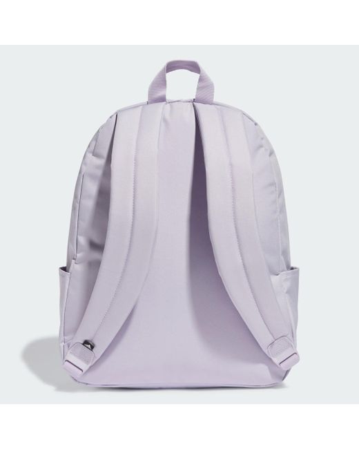 Adidas Purple Linear Essentials Backpack