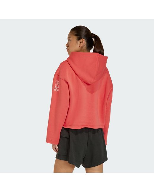 Adidas Red Poc Gfx Hoody W