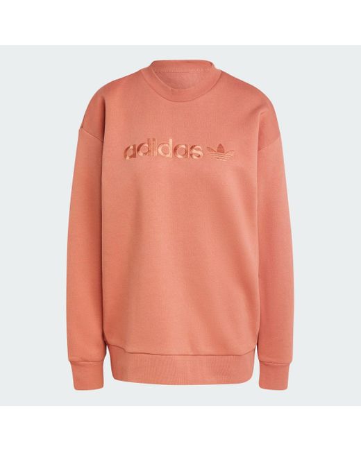 Adidas Pink Boyfriend Crew Sweatshirt
