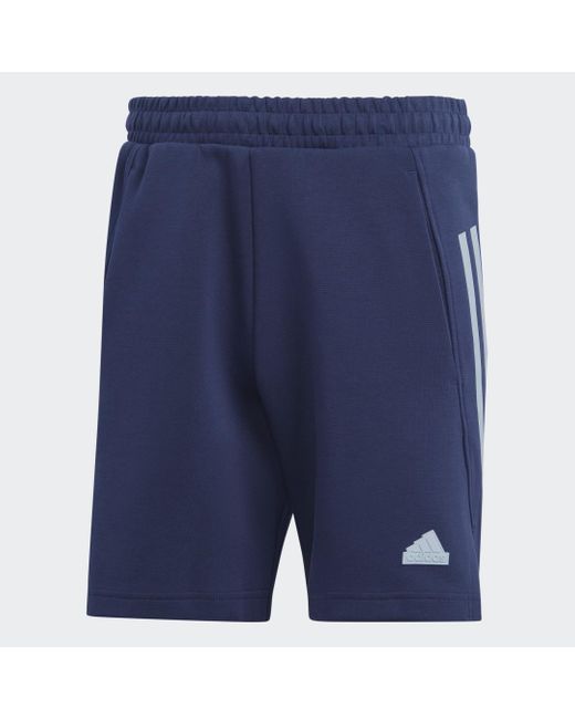 Short Future Icons 3-Stripes di Adidas in Blue da Uomo