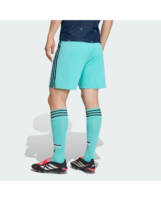 Adidas Blue Germany 26 Away Authentic Shorts for men