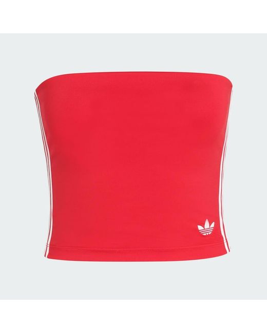 Camiseta 3 Stripes Tube Adidas de color Red