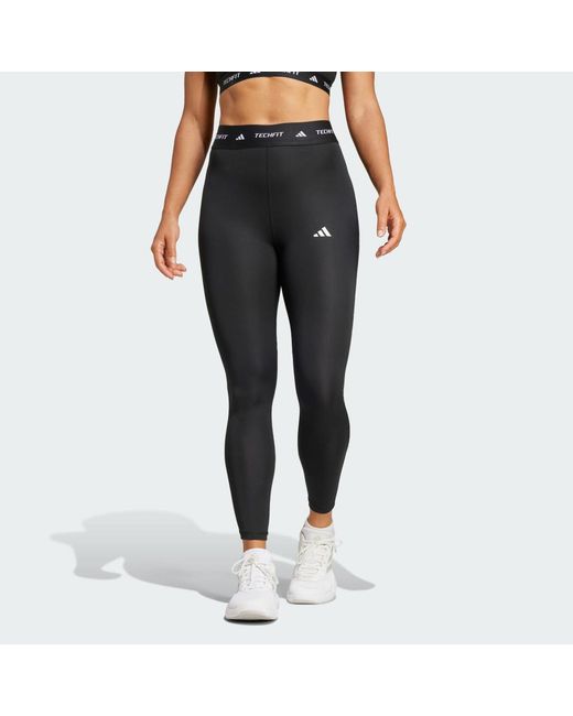 Adidas Black Techfit 7/8 Leggings