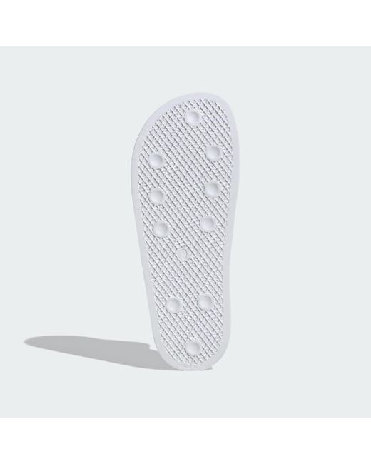 Ciabatte adilette di Adidas in White da Uomo