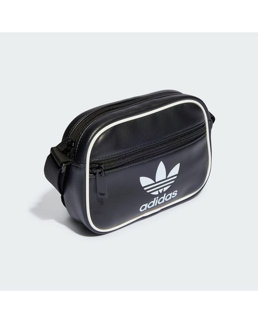 adidas Adicolor Classic Mini Airliner Bag in Black | Lyst UK