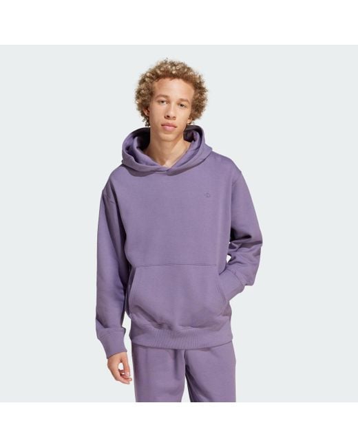 Adidas Purple Adicolor Contempo French Terry Hoodie for men