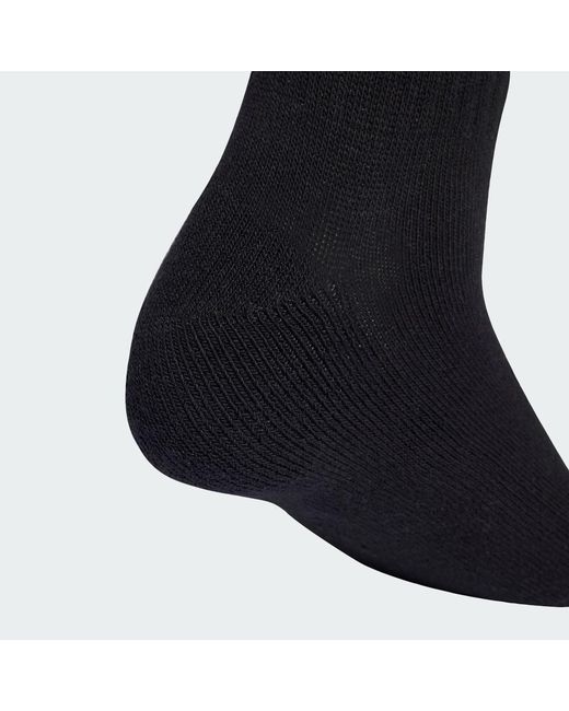 Adidas Black Linear Cushioned Crew Sock 10 Pair Pack