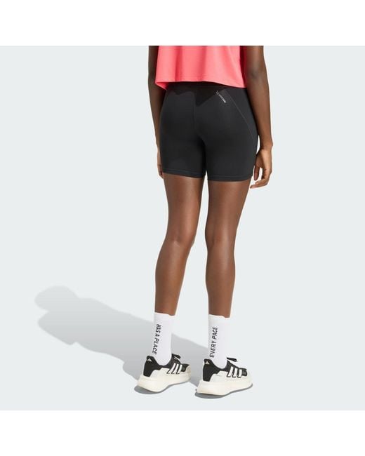Adidas Black Adi365 Runners Short Leggings