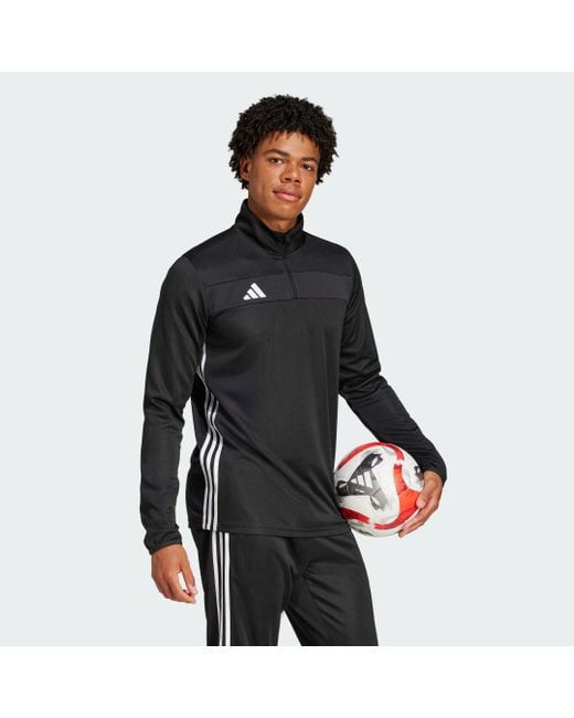 Adidas Black Tiro 25 Essentials Training Top for men