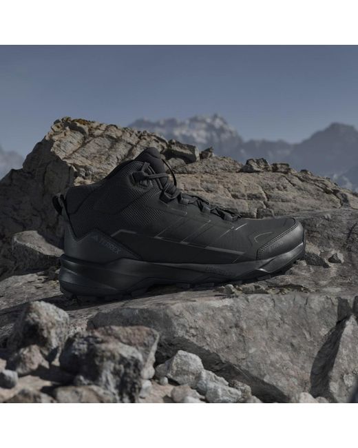 Adidas Blue Terrex Skychaser Ax5 Mid Gore-Tex Hiking Shoes for men