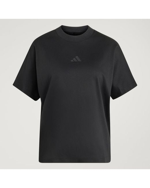 Adidas Black Soft Lux Loose T-Shirt