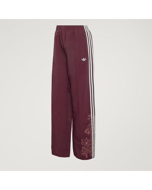 Adidas Purple Floral Gfx Firebird Loose Track Pant