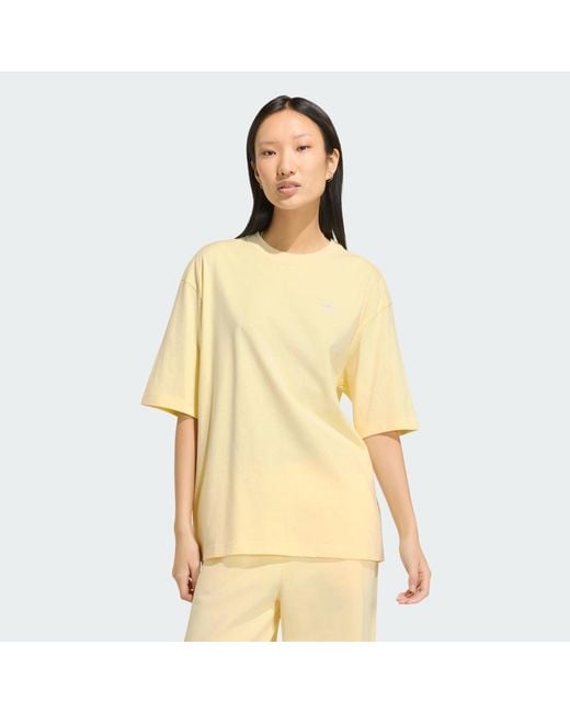 Adidas Originals Yellow Essentials Boyfriend T-Shirt