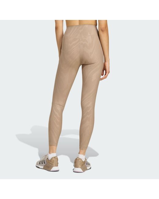 Adidas Natural Optimé Aop Full-Length Legging