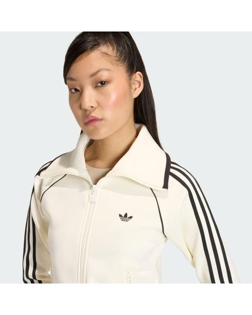 Adidas Natural Slim Fitted Firebird Track Top