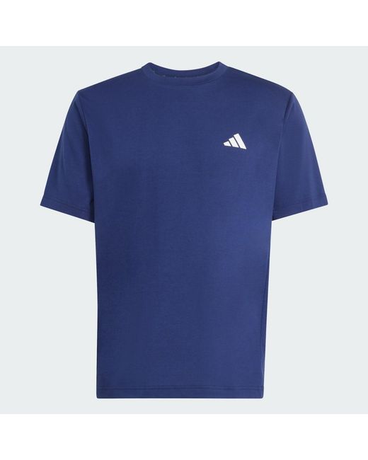 Adidas Blue Workout Essentials Feelready T-Shirt for men