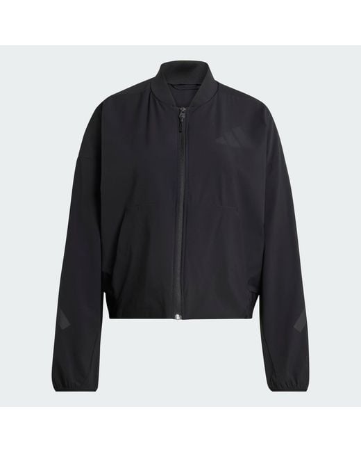 Adidas Black Z.N.E. Woven Bomber Jacket