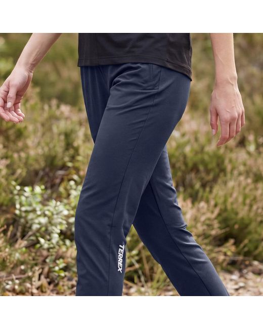 Adidas Blue Terrex Multi Essentials Stretch Tracksuit Bottoms