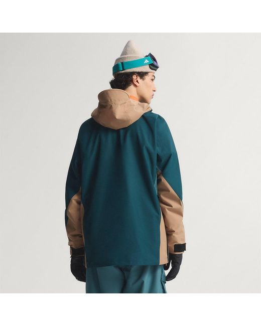 Adidas Blue Terrex Xploric 2 Layer Lined Climaproof Anorak for men