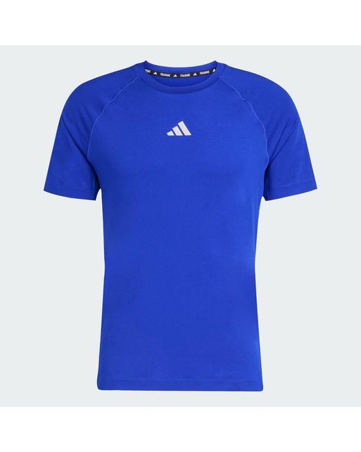 Adidas Originals Blue Gym Training Tee for men