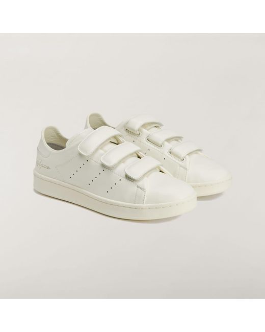 Adidas White Y-3 Stan Smith Hook-And-Loop Shoes