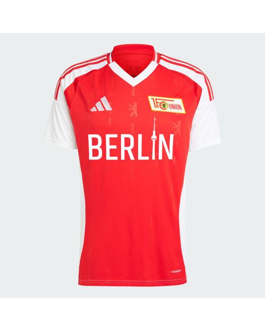 Adidas Red 1. Fc Union Berlin 24/25 Home Jersey for men
