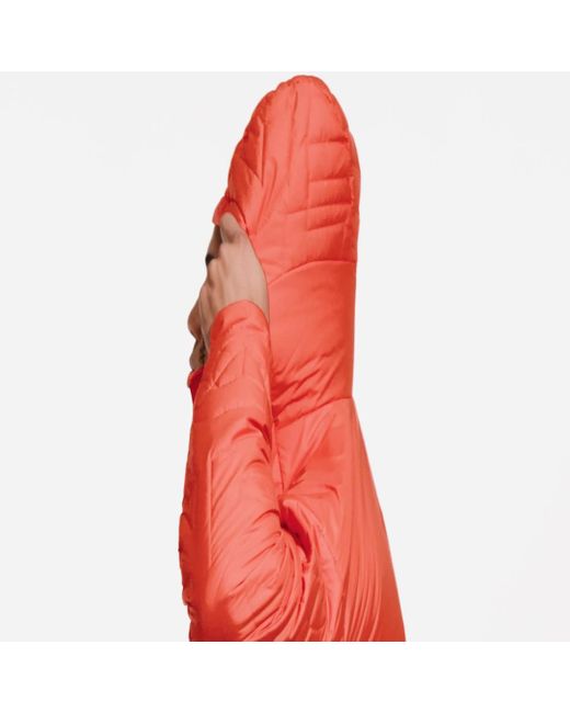 Adidas Red Terrex Myshelter Primaloft Hooded Padded Jacket for men