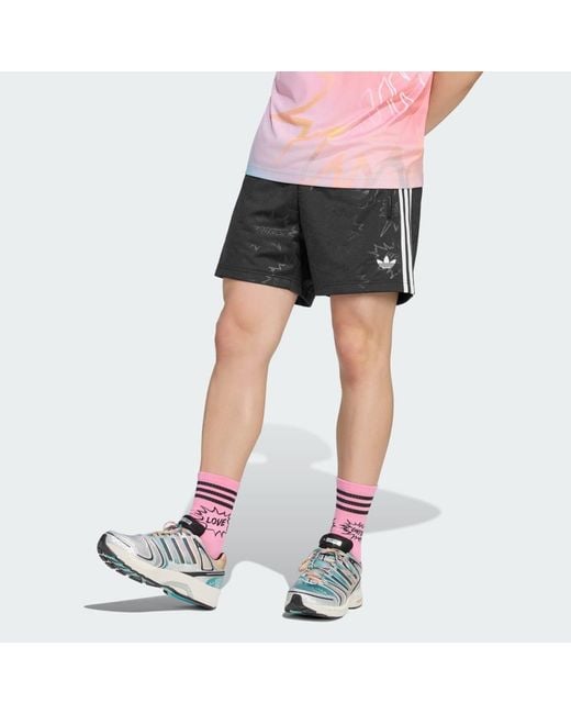 Adidas Pink Love Unites Emb 3S Shorts