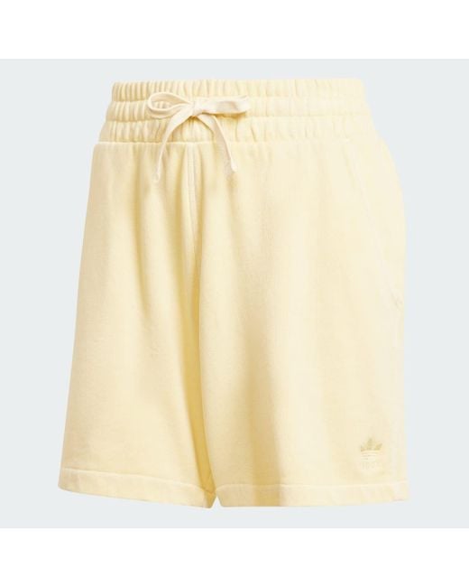 Adidas Yellow Essentials Plus Shorts